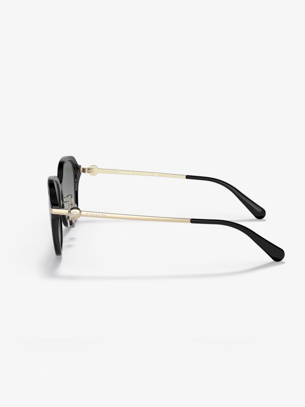 Coach Black Frame with Gradient Gray Lenses Women's Sunglasses - Picture 3 of 5